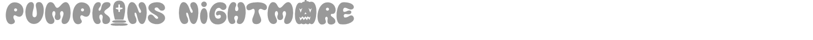 Pumpkins Nightmare font preview